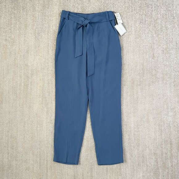 NWT Revolve 1. State High Waisted Blue Work Trousers Pants 0 - Picture 1 of 11